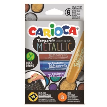 ΜΑΡΚΑΔΟΡΟΙ CARIOCA TEMPERELLO METALLIC 6 χρωμ.
