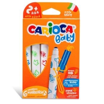 ΜΑΡΚΑΔΟΡΟΙ CARIOCA BABY JUMBO 2+ 6 χρωμ.
