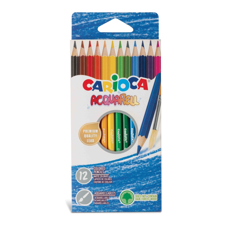 ΚΡΑΓΙΟΝ ΞΥΛINA CARIOCA ΑΚΟΥΑΡΕΛΛΑΣ 12 χρωμ.