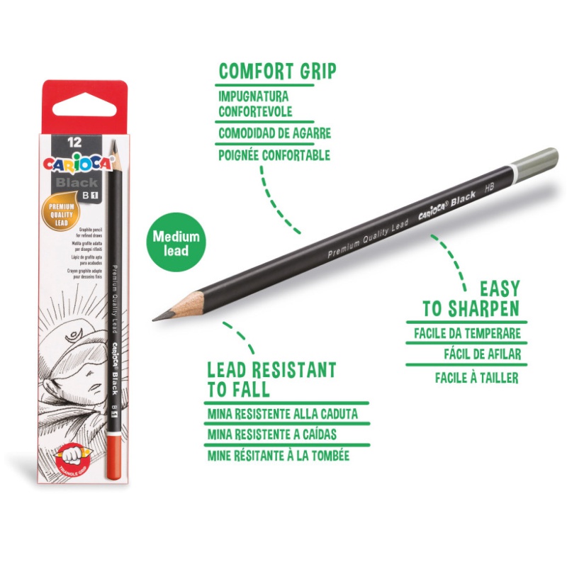 ΜΟΛΥΒΙΑ CARIOCA  ΜΑΥΡΑ ΣΚΕΤΑ Νο 1-Β