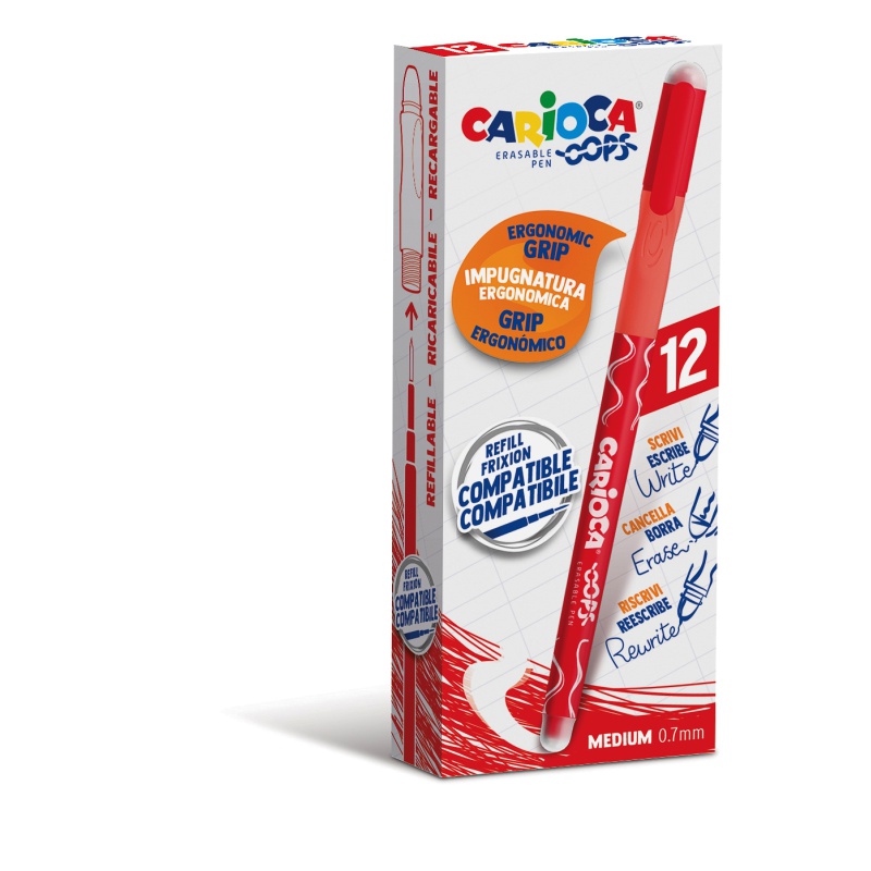 ΣΤΥΛΟ CARIOCA ERASABLE OOPS ΚΟΚΚΙΝΟ