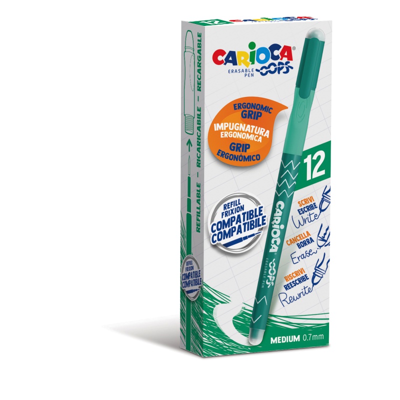 ΣΤΥΛΟ CARIOCA ERASABLE OOPS ΠΡΑΣΙΝΟ