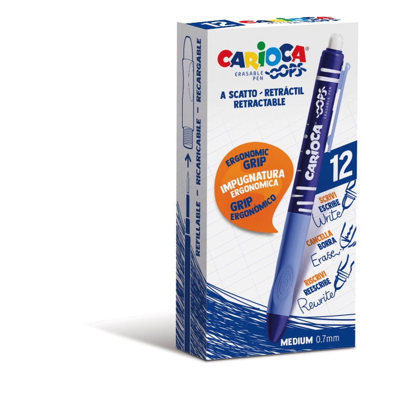 ΣΤΥΛΟ CARIOCA ERASABLE OOPS ΑΥΤΟΜΑΤΟ ΜΠΛΕ