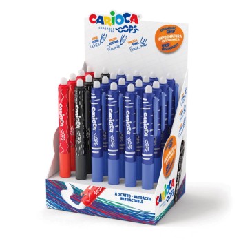 ΣΤΥΛΟ CARIOCA ERASABLE OOPS ΑΥΤΟΜΑΤΟ (stand 24τεμ.)