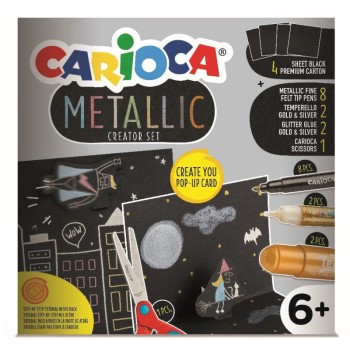 ΣΕΤ ΖΩΓΡΑΦΙΚΗΣ CARIOCA METALLIC POP UP CREATOR