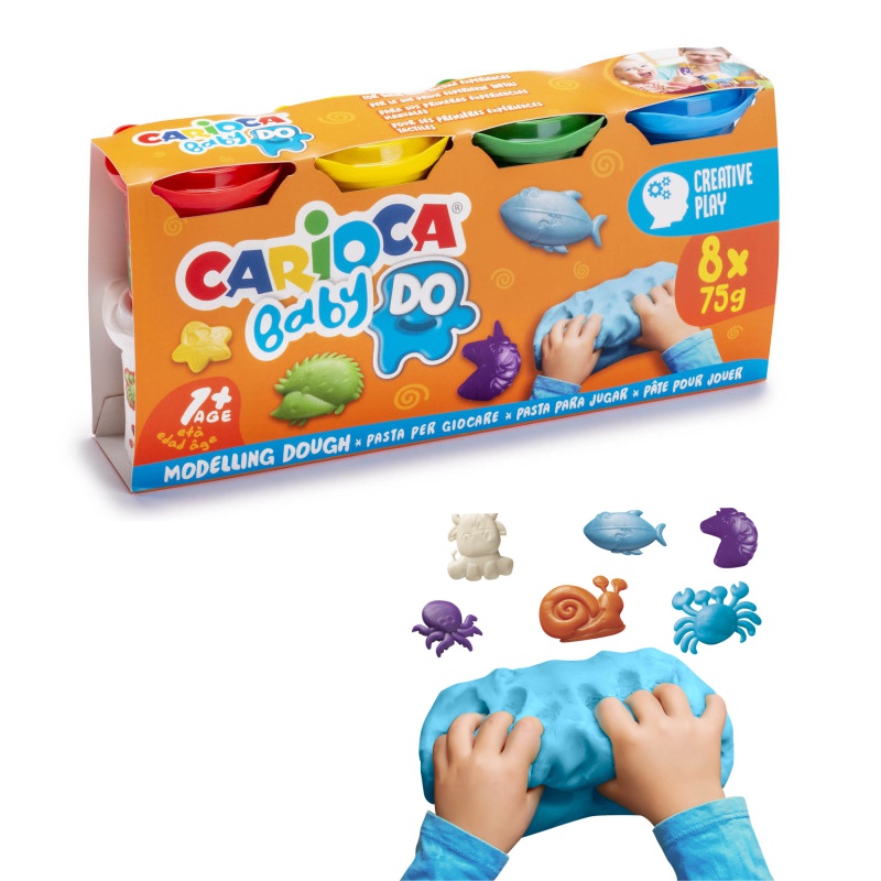 ΠΛΑΣΤΟΖΥΜΑΡΑΚΙΑ CARIOCA BABY 1+  ΣΕΤ 8/75gr