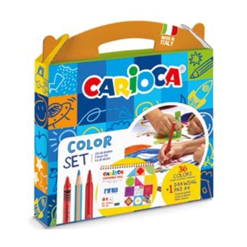 ΣΕΤ ΖΩΓΡΑΦΙΚΗΣ CARIOCA ΧΑΡΤΙΝΟ ΒΑΛΙΤΣΑΚΙ COLOR SET 37τεμ