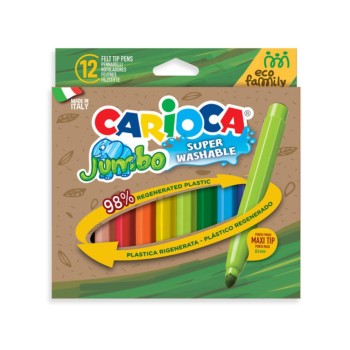 ΜΑΡΚΑΔΟΡΟΙ CARIOCA ECO FAMILY JUMBO 12 χρωμ.