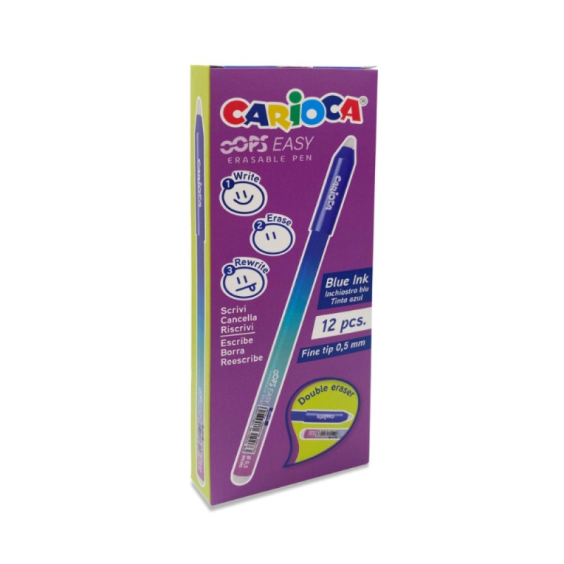 ΣΤΥΛΟ CARIOCA ERASABLE OOPS EASY ΜΠΛΕ