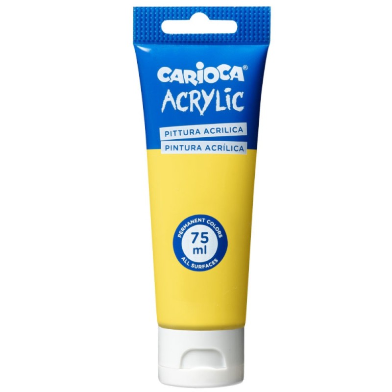 ΧΡΩΜΑΤΑ ΑΚΡΥΛΙΚΑ CARIOCA 75ml PRIMARY YELLOW