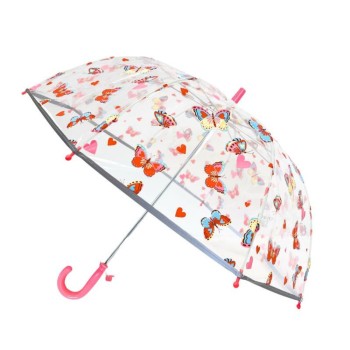 ΟΜΠΡΕΛΑ ΔΙΑΦΑΝΗ ΠΑΙΔΙΚΗ PAPILLONS ΜΕ ΣΦΥΡΙΧΤΡΑ (μήκος 67cm διάμετρος 74cm)