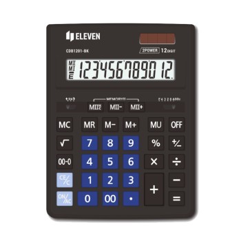 ΚΟΜΠΙΟΥΤΕΡ ELEVEN  CDB 1201-BK/BL (12 ψηφία) 205x155x35mm