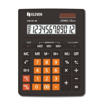 ΚΟΜΠΙΟΥΤΕΡ ELEVEN  CDB 1201-BK/OR (12 ψηφία) 205x155x35mm