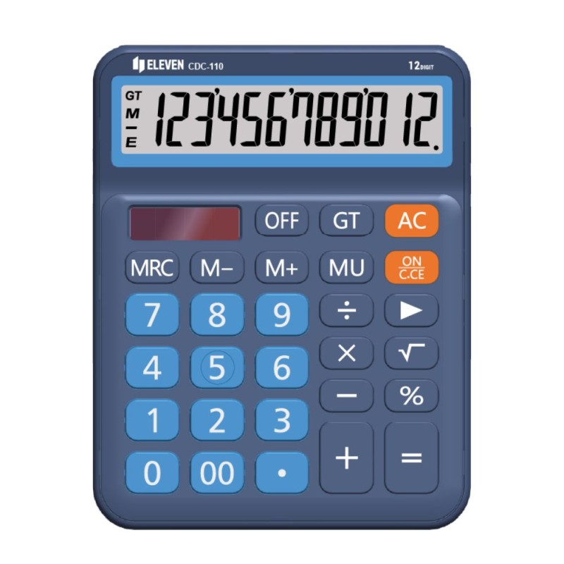 ΚΟΜΠΙΟΥΤΕΡ ELEVEN  CDC 110-BL ΜΠΛΕ (12 ψηφία) 160x125x28mm