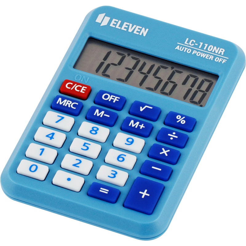 ΚΟΜΠΙΟΥΤΕΡ ELEVEN LC 110-NRBL (8 ψηφία) ΜΠΛΕ 88x58x11mm
