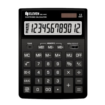 ΚΟΜΠΙΟΥΤΕΡ ELEVEN SDC 444-XBK (12 ψηφία) ΜΑΥΡΟ 204x155x33mm