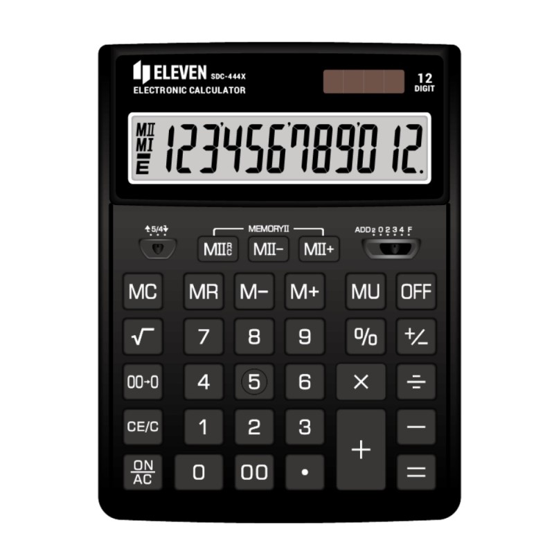 ΚΟΜΠΙΟΥΤΕΡ ELEVEN SDC 444-XBK (12 ψηφία) ΜΑΥΡΟ 204x155x33mm