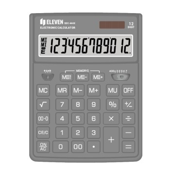 ΚΟΜΠΙΟΥΤΕΡ ELEVEN SDC 444-XBK (12 ψηφία) ΓΚΡΙ 204x155x33mm
