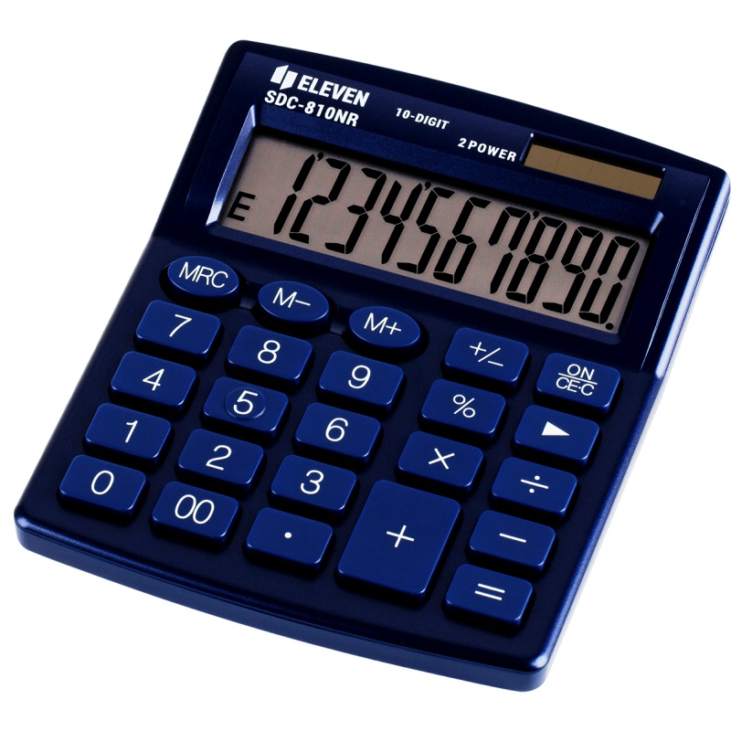 ΚΟΜΠΙΟΥΤΕΡ ELEVEN SDC 810-NRNV (10 ψηφία) ΜΠΛΕ 124x102x25mm