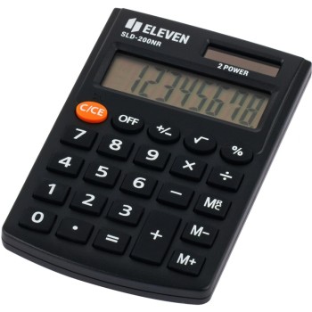 ΚΟΜΠΙΟΥΤΕΡ ELEVEN SLD 200-NR (8 ψηφία) ΜΑΥΡΟ 98x62x10mm