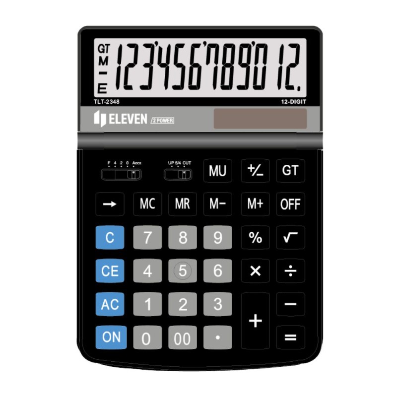 ΚΟΜΠΙΟΥΤΕΡ ELEVEN  TLT 2348  ΜΑΥΡΟ  (12 ψηφία) 197x140x26mm