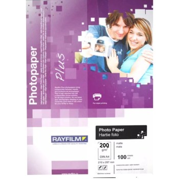 ΧΑΡΤΙ RAYFILM INKJET PHOTO MAT ΔΙΠΛΗΣ ΟΨΗΣ Α4 200gr 100φ.