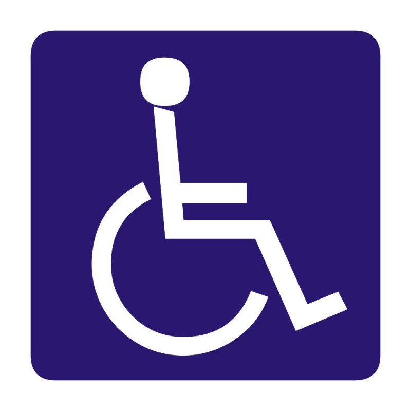 ΣΗΜΑ ΑΥΤΟΚΟΛΛΗΤΟ ΑΝΑΠΗΡΙΚΟ ΜΕΓΑΛΟ 19x19cm