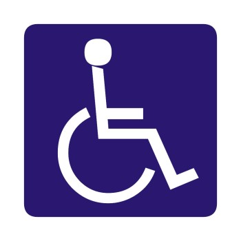 ΣΗΜΑ ΑΥΤΟΚΟΛΛΗΤΟ ΑΝΑΠΗΡΙΚΟ ΜΕΣΑΙΟ 12x12cm