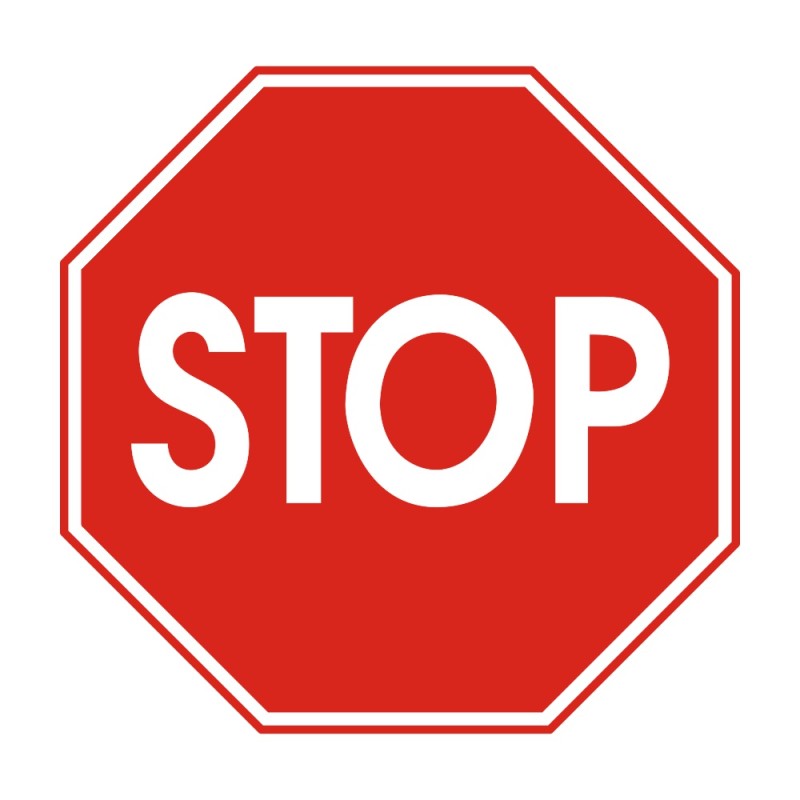 ΣΗΜΑ ΑΥΤΟΚΟΛΛΗΤΟ ΟΚΤΑΓΩΝΟ STOP 15x15cm