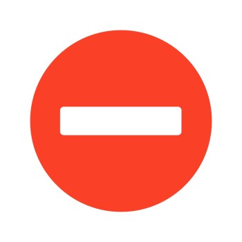 ΣΗΜΑ ΑΥΤΟΚΟΛΛΗΤΟ ΠΑΥΛΑ ΚΟΚΚΙΝΟ 10x10cm