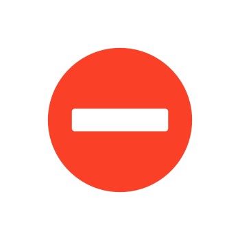 ΣΗΜΑ ΑΥΤΟΚΟΛΛΗΤΟ ΠΑΥΛΑ ΚΟΚΚΙΝΟ 7x7cm