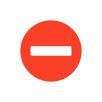 ΣΗΜΑ ΑΥΤΟΚΟΛΛΗΤΟ ΠΑΥΛΑ ΚΟΚΚΙΝΟ 4x4cm