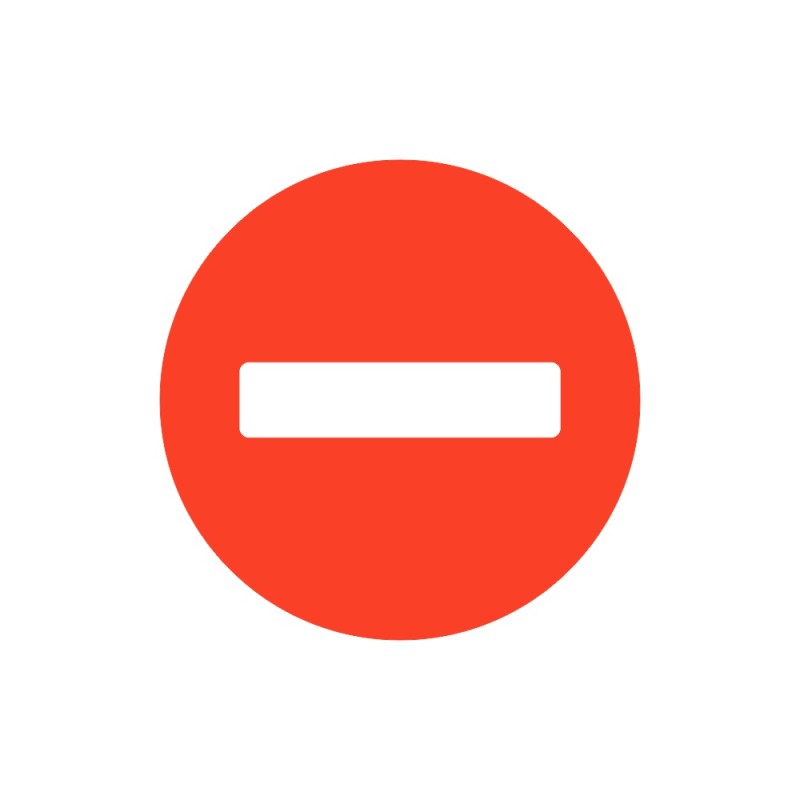 ΣΗΜΑ ΑΥΤΟΚΟΛΛΗΤΟ ΠΑΥΛΑ ΚΟΚΚΙΝΟ 4x4cm