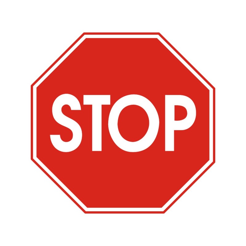 ΣΗΜΑ ΑΥΤΟΚΟΛΛΗΤΟ ΟΚΤΑΓΩΝΟ STOP 11x11cm