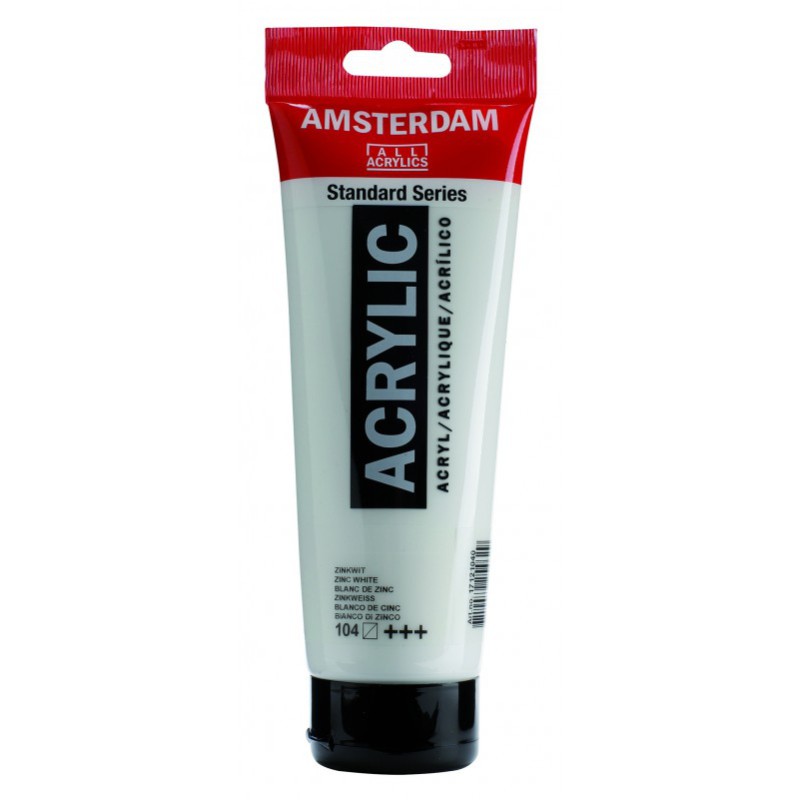 TALENS ΧΡΩΜΑΤΑ ΑΚΡΥΛΙΚΑ AMSTERDAM 120ml ZINC WHITE N.104