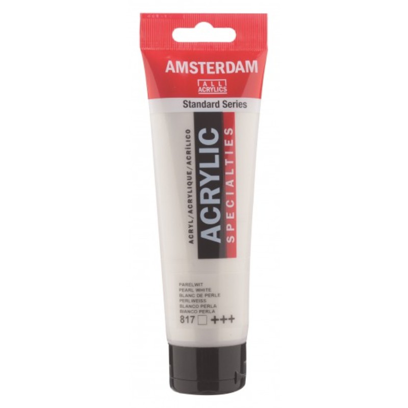 TALENS ΧΡΩΜΑΤΑ ΑΚΡΥΛΙΚΑ AMSTERDAM 120ml PEARL WHITE N.817