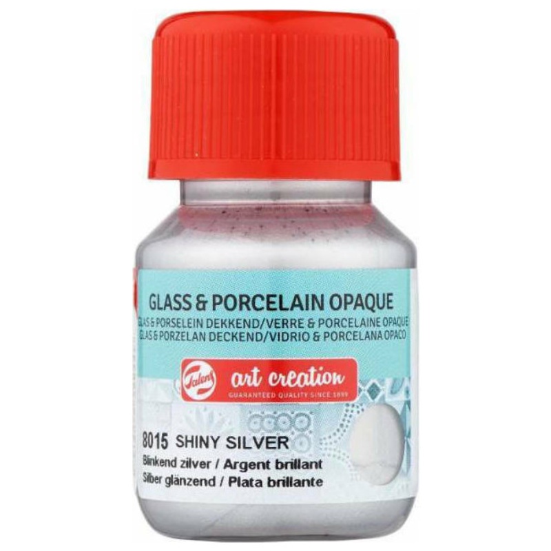 TALENS ART CREATION ΧΡΩΜΑΤΑ OPQ GLASS/PORCELAIN  30ml SHINY SILVER