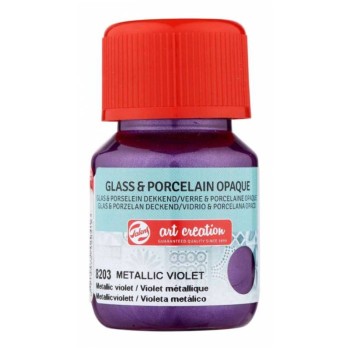 TALENS ART CREATION ΧΡΩΜΑΤΑ OPQ GLASS/PORCELAIN  30ml METAL VIOLET