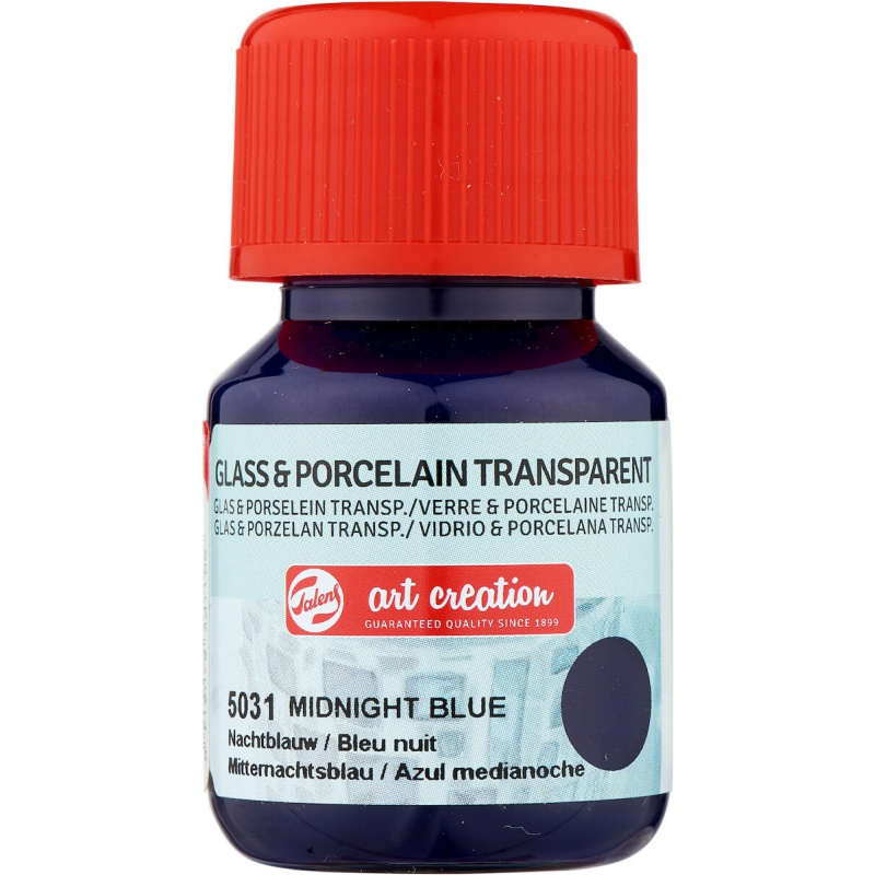 TALENS ART CREATION ΧΡΩΜΑΤΑ TR. GLASS/PORCELAIN  30ml MIDNIGHT BLUE