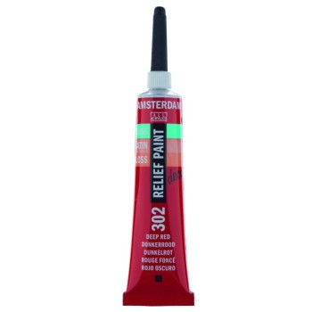 TALENS AMSTERDAM RELIEF PAINT 20ml (περίγραμμα) DEEP RED No 302