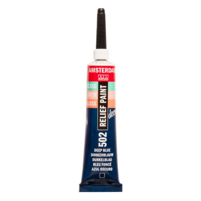 TALENS AMSTERDAM RELIEF PAINT 20ml (περίγραμμα) DEEP BLUE No 502