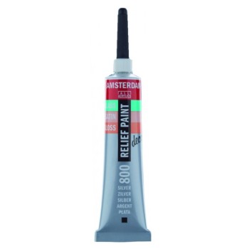 TALENS AMSTERDAM RELIEF PAINT 20ml (περίγραμμα) SILVER No 800