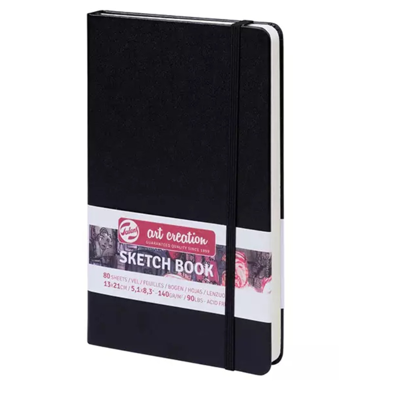TALENS SKETCHBOOK ART CREATION 13x21 140gr ΜΑΥΡΟ