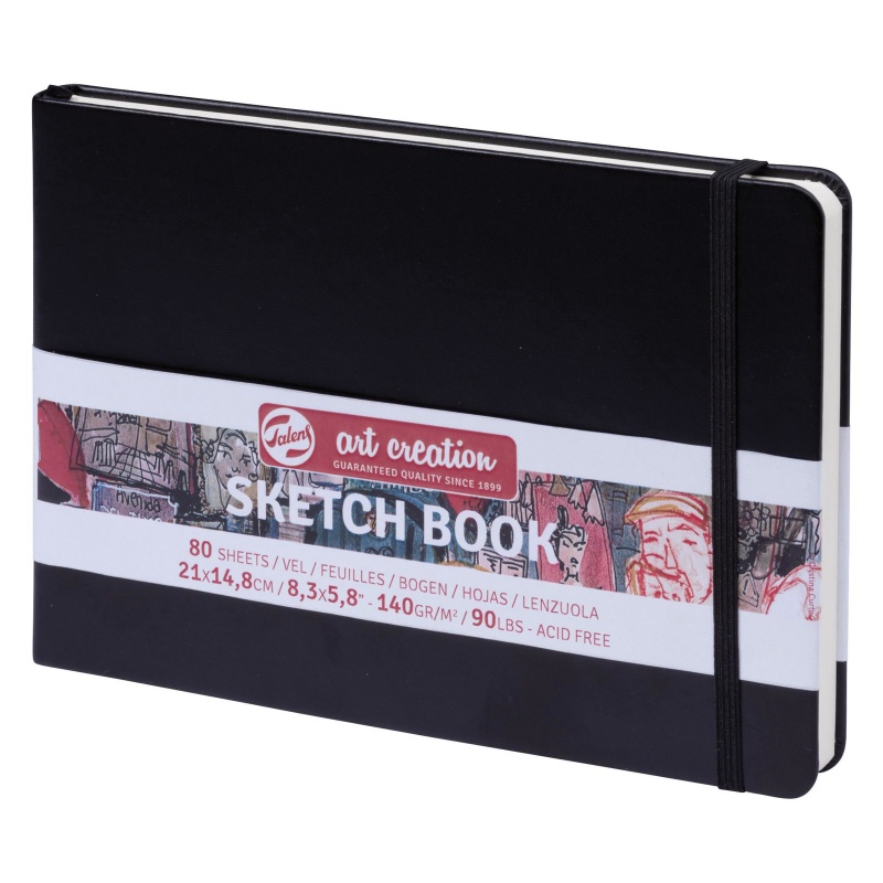 TALENS SKETCHBOOK ART CREATION 21x15 140gr ΜΑΥΡΟ