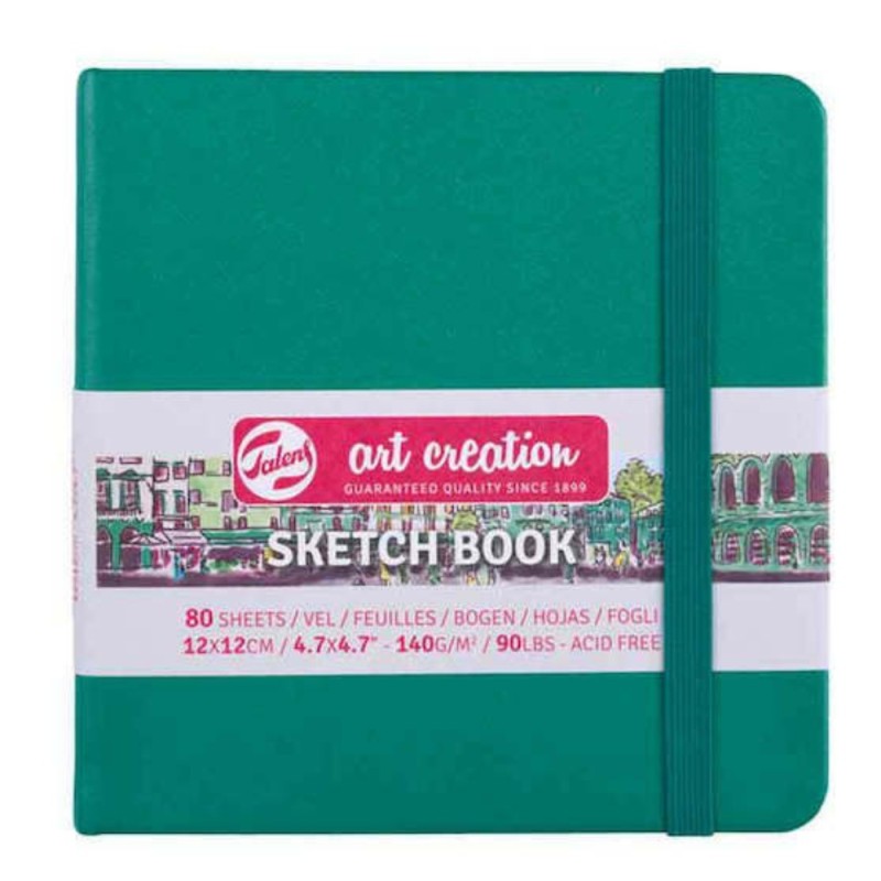 TALENS SKETCHBOOK ART CREATION 12x12 140gr ΠΡΑΣΙΝΟ
