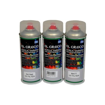 ΒΕΡΝΙΚΙ EL GRECO ΔΙΑΛΥΤΟΥ & ΑΓΙΟΓΡΑΦΙΑΣ  Σπρέι ΠΟΛΥΕΣΤΕΡΑ 400ml