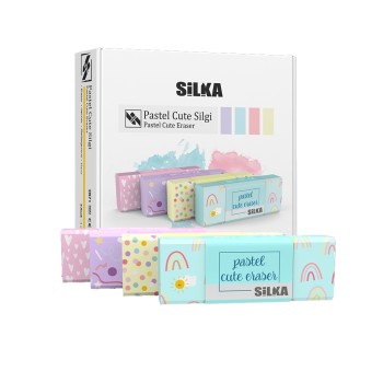 ΓΟΜΕΣ SILKA PASTEL CUTE (κουτί 20τεμ.)