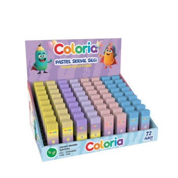 ΓΟΜΕΣ SILKA PASTEL COLORIA (κουτί 72τεμ.)