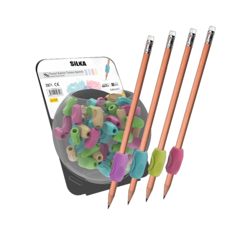 ΜΟΛΥΒΙΟΥ GRIP PASTEL SILKA ΒΑΖΟ 144τεμ.