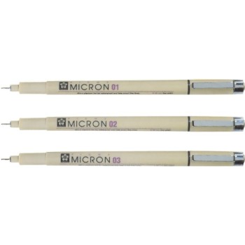 ΜΑΡΚΑΔΟΡΟΙ SAKURA MICRON 0.1-0.8 (μαύρο χρώμα)